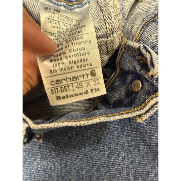 5 Carhartt Work Jeans 48x32 3 And 48x30 2 Relaxed Fit - Picture 6 of 7